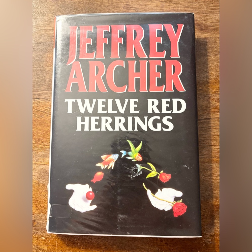 Twelve Red Herrings by Jeffrey Archer Large Print Hardcover guc 3 for $20